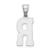 Black Bow Jewelry Sterling Silver, Sami Collection, Textured Block Initial R Pendant - 3 of 4