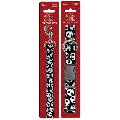 Disney NBC Skull - Buckle-Down Dog Leash & Collar Set - S