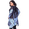 Women's Plus Size 3/4 Sleeve Printed Rella Tunic Top with Pockets - White Mark - 3 of 3