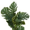 GlasFlength Artificial Plants Artificial Rubber Tree Artificial Monstera Tree Faux Plants for Indoor Home Decor, Green, 26"*22"*45" - 3 of 4