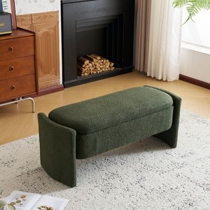 NicBex Rectangular Polyester Storage Ottoman Bench,Upholstered Storage Ottoman with Hidden Storage,Storage Bench for Living Room,Bedroom - 1 of 4