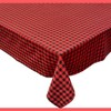 KOVOT Tablecloth Red & Black Buffalo Check Plaid 100% Cotton - Festive Table Cover for Christmas, Winter & Holiday's - 3 of 4