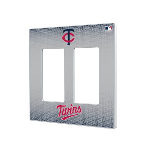 MLB American League Teams Linen Hidden-Screw Light Switch Plate for Double Rocker - 1 of 4