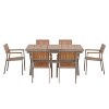 Experience Outdoor Dining Freedom with a Flexible Set Including Six Chairs and a Table for Personalized Arrangements - 3 of 4