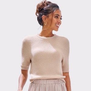Women's Elbow Length Sleeve Sweater - LASCANA - 1 of 4