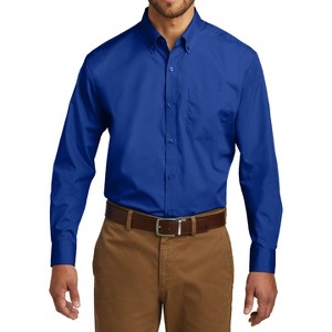Mafoose Men's Classic Long Sleeve Stain Release Carefree Poplin Woven Shirt - 1 of 4