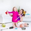 14Pcs Kids Cleaning Toy Set Toddler Housekeeping Pretend Play Kit with Vacuum Cleaner Broom Mop Organization Stand for Boys Girls Aged 3 4 5 - 3 of 4