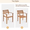 PAGED Patio Dining Set Wood Outdoor Table and Chairs All Weather Use for Outdoor, Garden, Poolside, Yard - 4 of 4