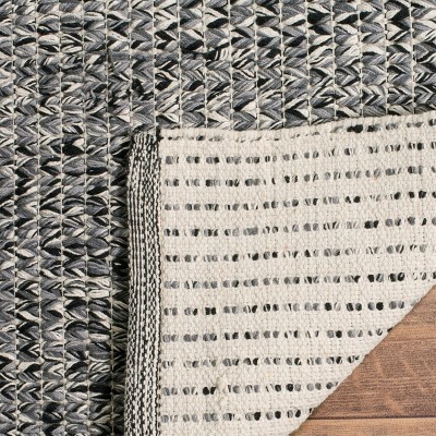 Montauk 6' x 6' Gray Cotton Handmade Reversible Rug