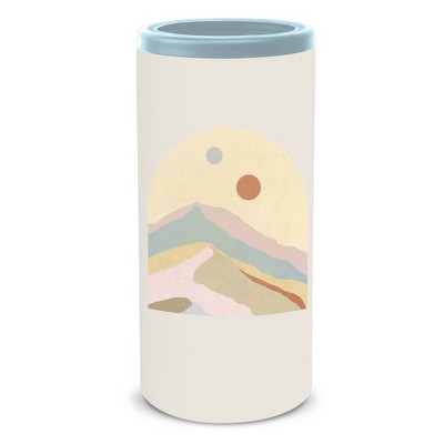 OCS Designs Stainless Steel Slim Can Cooler Mountain Sky