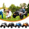 Coucheta 24V 2-Seater Electric Truck w/ Remote Control, 4x45W Motor, 4WD/2WD Switchable, LED Headlight & Music Player - Battery Powered Ride-On Toy - 2 of 4