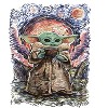 Men's Star Wars The Mandalorian The Child Starry Night Tank Top - 2 of 4