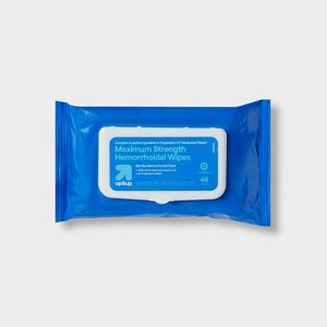 Medicated Hemorrhoid Fragrance free Wipes - 48ct - up&up™ - 1 of 4