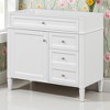 36'' Bathroom Vanity Cabinet Only, Modern Blue Storage Cabinet with 3 Drawers, Door Organizer & Adjustable Shelf - 4 of 4