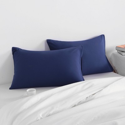 2 Pack Brushed Microfiber Pillowcases, Super Soft Pillowcases with Envelope Closure - NTBAY