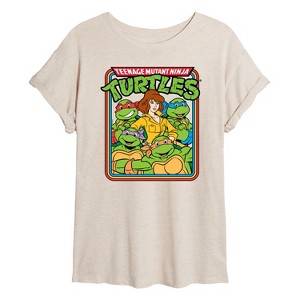 Women's - Teenage Mutant Ninja Turtles - Retro Group April Oversized Graphic T-Shirt - 1 of 4