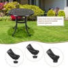 Garvee 23.22/31 Inch Cast Aluminum Side Table, Patio Bistro Table with Adjustable Feet, Outdoor Bistro Table for Porch, Backyard, Garden, Balcony - 4 of 4