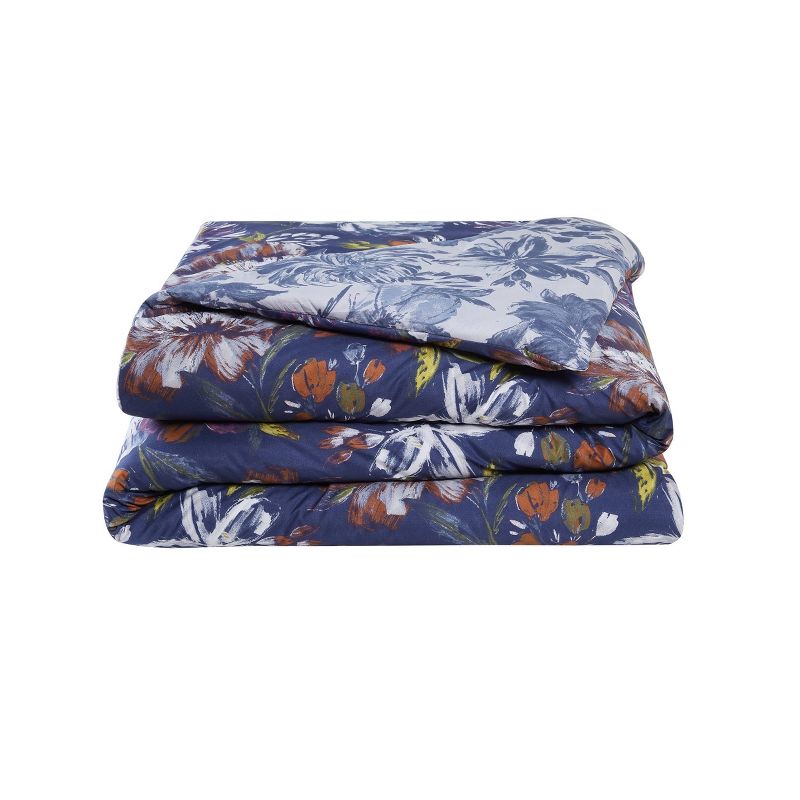 5pc Danny Reversible Floral Comforter Set Dark Blue - VCNY, 2 of 5