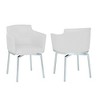 Chintaly Imports,Modern Club Arm Chair  Memory Swivel - Set of 2 - 2 of 4