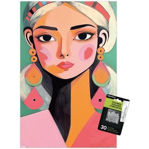 Trends International Reinders: Portraits - Vibrant Woman II Unframed Wall Poster Prints - 1 of 4