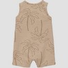 Carter's Just One You® Baby Boys' Solid Textured Palm Romper - Brown - 2 of 2