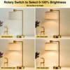 GTCLIGHTING Table Lamp for Bedroom Set of 2 with USB C+A Ports, Dimmable Bedside Lamp with Linen Lampshade, Modern Lamps for Living Room,Office - 2 of 4