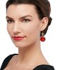 Ross-Simons Carnelian and 3.80 ct. t.w. Multi-Gem Drop Earrings in 18kt Gold Over Sterling - 2 of 3