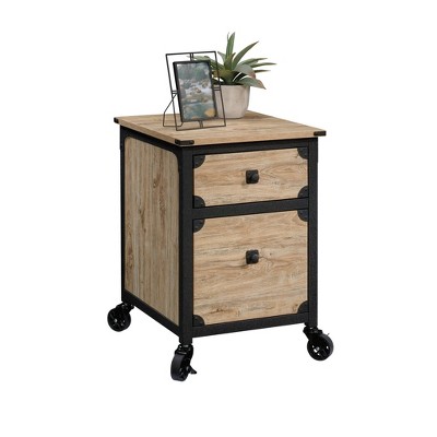 Steel River Milled Mesquite 2-Drawer Mobile File Cabinet with Metal Accents