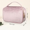 Unique Bargains Velvet Multifunctional Cosmetic Bag 1 Pc - 4 of 4