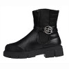 bebe Girl's Fashion Chelsea Boots Ankle Shoes for Kids with Back Quilted Collar - 3 of 4