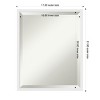 Amanti Art Incline Beveled Wood Framed Bathroom Vanity Wall Mirror - 3 of 4