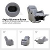 Ofelia Upholstery Wingback Swivel Recliner for Bedroom and Living Room |Artful Living Design - 4 of 4