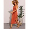 INSPIRE CHIC Women's Crochet Cover Ups Hollow Out Swimsuit Coverup Beach Dress - 2 of 4