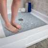 XL Non-Slip Square Shower Mat with Center Drain Hole - Slipx Solutions - image 3 of 4