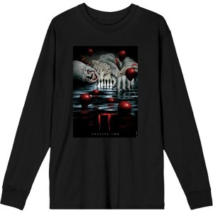 It Chapter 2 Pennywise Beckons Fan Poster Adult Long Sleeve Tee - 1 of 2