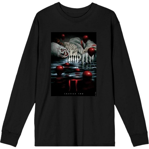 It Chapter 2 Pennywise Beckons Fan Poster Adult Long Sleeve Tee - image 1 of 2