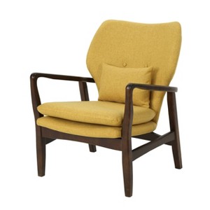 Haddie Mid Century Modern Club Chair Mustard - Christopher Knight Home, Yellow