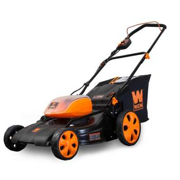 WEN 40439BT 40V Max Lithium Ion 19" Cordless 3-in-1 Lawn Mower with 16-Gallon Bag