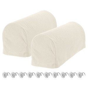 Unique Bargains Stretchy Anti-Slip Sofa Couch Armchair Covers with Pins 2 Pcs - 1 of 4
