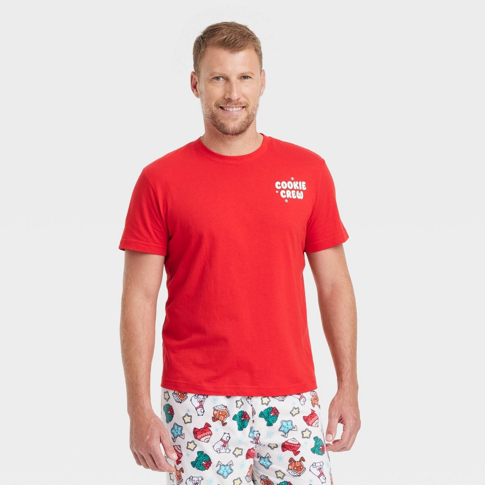 Men's "Cookie Crew" Holiday Matching Family Pajama T-Shirt - Wondershop™ Red M