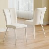 CAVINAS Modern PU Leather Dining Chairs with Foam Cushion and Metal Legs, 6-Piece Side Chair for Dining Room, Living Room - 2 of 4
