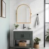 Lirago Arch Metal Wall Mirror with Tilted Frame Vanity Mirror Decor Mirror 36x24 Gold - 2 of 4