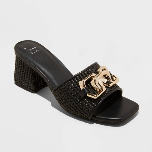 Raffia mule hot sale sandals