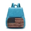 MKF Collection Regina Printed Flag Vegan Leather Women’s Backpack by Mia K - 2 of 4