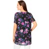 Woman Within Plus Size Miracle Mesh Overlay Tunic - 3 of 4