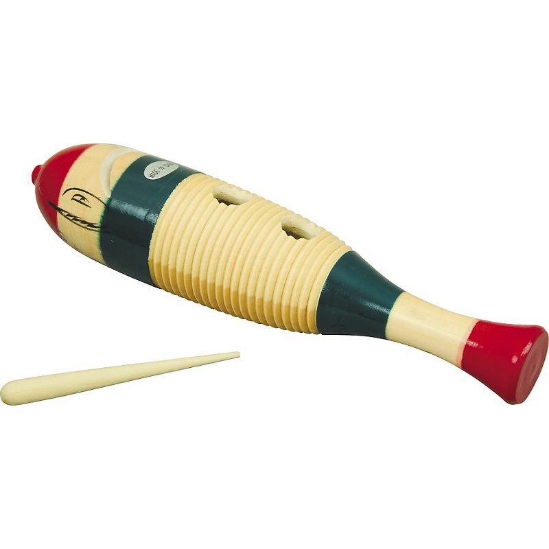 Rhythm Band Traditional Wood Guiro with Scratcher, 1 of 2