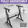 Liquid Stands Keyboard Stand w/ Wheels - Black Z Style Adjustable & Portable Piano Stand for 54-88 Key Electric Pianos - Rolling Keyboard Stand - 2 of 4