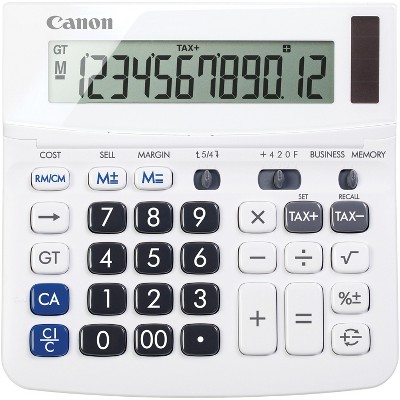 Canon® TX-220TSII Portable Display Calculator in White