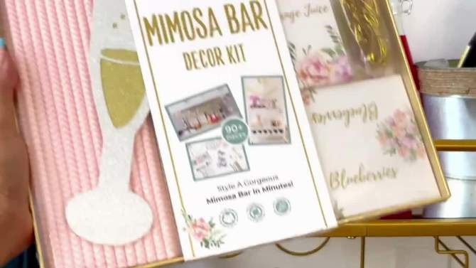 97ct Mimosa Bar Decor Kit, 2 of 20, play video