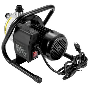VEVOR Shallow Well Pump, 1.1 HP 115V, 978 GPH 131 ft Height, 40psi Max Pressure, Portable Stainless Steel Sprinkler Booster Jet Pumps, Black - 1 of 4